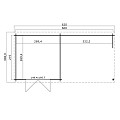 Blokhut Manuel 600x275 Platinum Grey-Wit