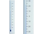 Thermometer bin/bui "Linea" aluminium