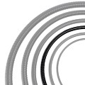 Vijver ribbelslang zwart 25 mm x 30 mtr