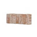 Palissade Rough 12x12x25 cm Road