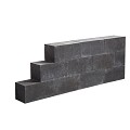 Facetblock 15x15x30 cm Black