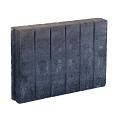 Palissadeband vierkant 8x25x50 cm Zwart