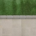 Graskantsteen 22x12x4,5 cm Grijs