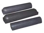 Schampband 21x18x95 2-zijdig rond grijs