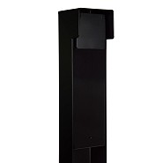 Tuinpaal - pro+ enkel met kabeldoos, afdekkap en installatiedraad zwart