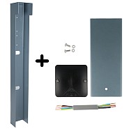 Tuinpaal - pro+ los voor enkel en dubbel  grijs