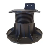 Kunststof balkdragers zwart, verstelbaar 6.6-14.5 cm