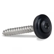 Daktrimschroef RVS met zwarte kop en EPDM ring, 4.5x35 mm, 200 stuks