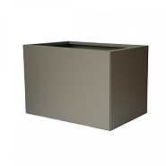 Bloembak vlak taupe 60x90x60 cm