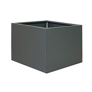 Bloembak vlak antraciet 90x90x60 cm