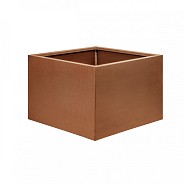 Bloembak vlak corten 60x60x40 cm