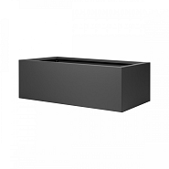 Bloembak vlak antraciet 60x120x40 cm