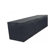 Garden Wall Black 15x15x60 cm