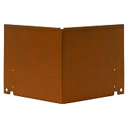 Uitwendige hoek Kantopsluiting Single / Flex 27.7 cm corten