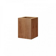 Bloembak vlak corten 30x30x40 cm