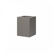 Bloembak vlak taupe 30x30x40 cm