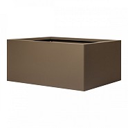Bloembak vlak supra bruin 60x90x40 cm