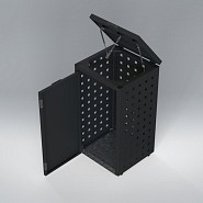 Kliko ombouw 120 Liter grafiet zwart met klep