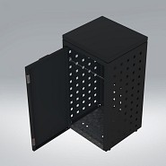 Kliko ombouw 120 Liter grafiet zwart met vaste deksel