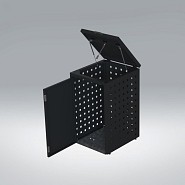 Kliko ombouw 240 Liter grafiet zwart met klep