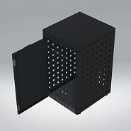 Kliko ombouw 240 Liter grafiet zwart met vaste deksel