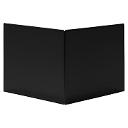 Uitwendige hoek Kantopsluiting Single & Single Flex 10 cm Grafietzwart