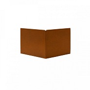 Uitwendige hoek Kantopsluiting Double 16,5 cm Corten