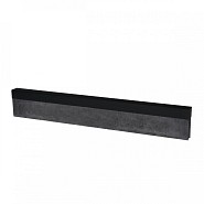 Uprofiel gelijkzijdig opsluitband 6cm 220x4,6x4,6x6,4 cm Grafietzwart