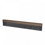 Uprofiel gelijkzijdig opsluitband 5cm 220x5,1x5,1x5,4 cm Supra Bruin