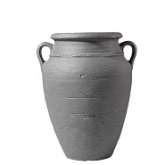 ANTIQUE amphora 90 liter antraciet plantenpot *