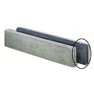 Opsluitband antraciet 5x15x100 cm