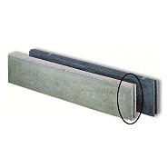 Opsluitband grijs 5x15x100 cm