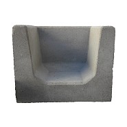 U-element hoekstuk grijs