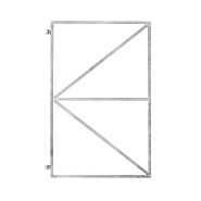 Stalen deurframe 100x155 universeel incl. duimen