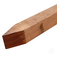 Guariuba ruwe paal 7x7 cm