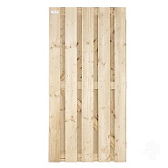 Vuren FSC tuindeur recht 47x900x1800mm glad / RVS [geimpregneerd] bc