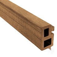 WPC-bruin FSC regel 30x50x2250mm (tbv decking 21mm) 2st/set bc