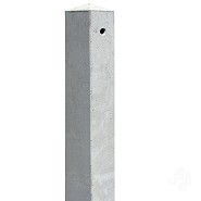 Beton eindpaal diamantkop 85x85x2800mm (t.b.v. tuinscherm recht) [grijs]
