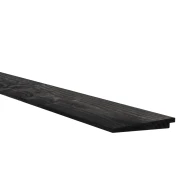 Douglas Zweeds rabat 1 zijde geschaafd. 1 zijde fijnbezaagd 1.1-2.7x19.5x400 cm zwart gedompeld