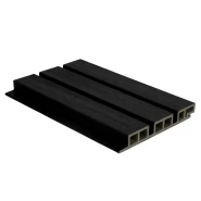 NewTechWood composiet co-extrusie wand bekleding castellation 50 profiel. 2.5x19.6x290 cm zwart