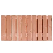 Douglas geschaafd plankenscherm 21-planks 16 mm, 180 x 90 cm t.b.v. betonsysteem, onbehandeld.