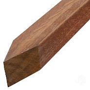 Elephant geschaafde paal Azobé hardhout 6.5x6.5x275 cm