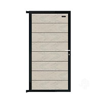 Elephant tuindeur Modular Evo houtcomposiet 90x174 cm Bicolor grijs, antraciet beslag