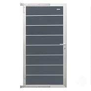 Elephant tuindeur Modular Evo houtcomposiet 90x174 cm Rock Grey, alu beslag