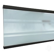 Elephant deco lamel Modular Evo hardglas antraciet