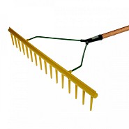 Polyhark - Recht model - Met egaliseerrand - Essenhouten steel - 160 cm