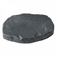 Stapsteen gerecycleerd kunststof 30x37x3.5 cm zwart