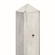 Berton©-paal wit/grijs diamantkop 10x10x180 cm