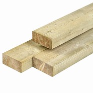 NE vuren timmerhout geïmpregneerd 4,5x9,5x270 cm geschaafd 4rh