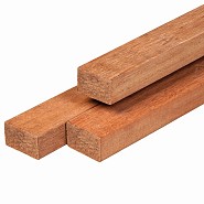 Hardhout timmerhout kunstmatig gedroogd 4,4x6,8x305 cm geschaafd 4rh